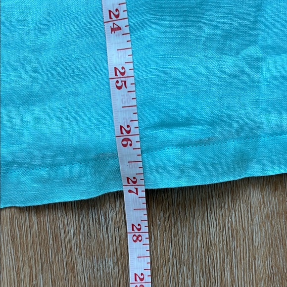 Lilly Pulitzer (2) BUNDLE Vibrant Teal Pink 100% Linen Sarasota Tunics Size S - Picture 11 of 16